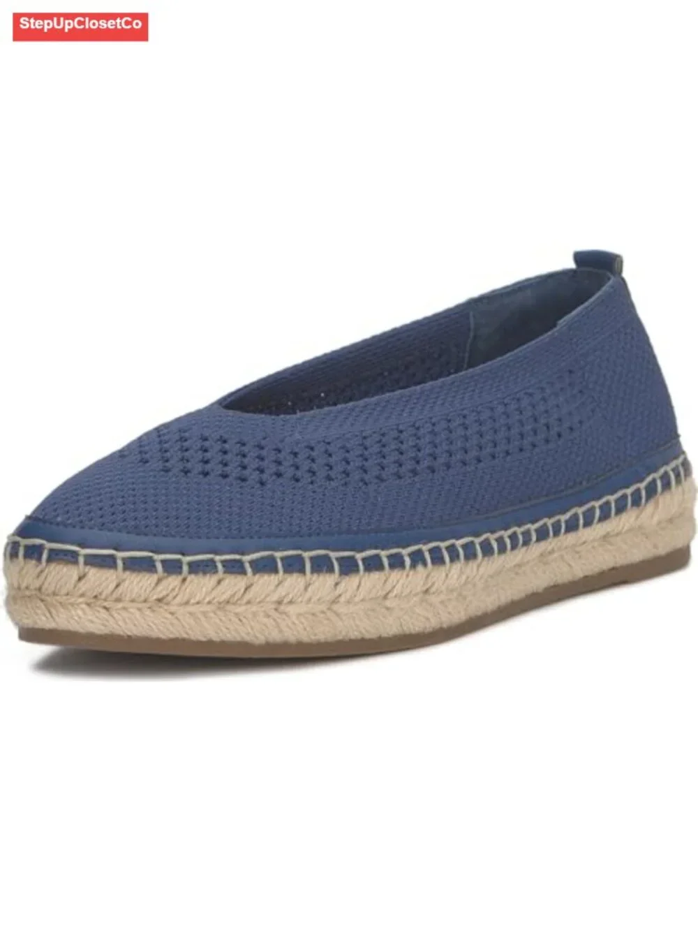 Knit Espadrille Sandals, Slip-On Flats with Padded Insole